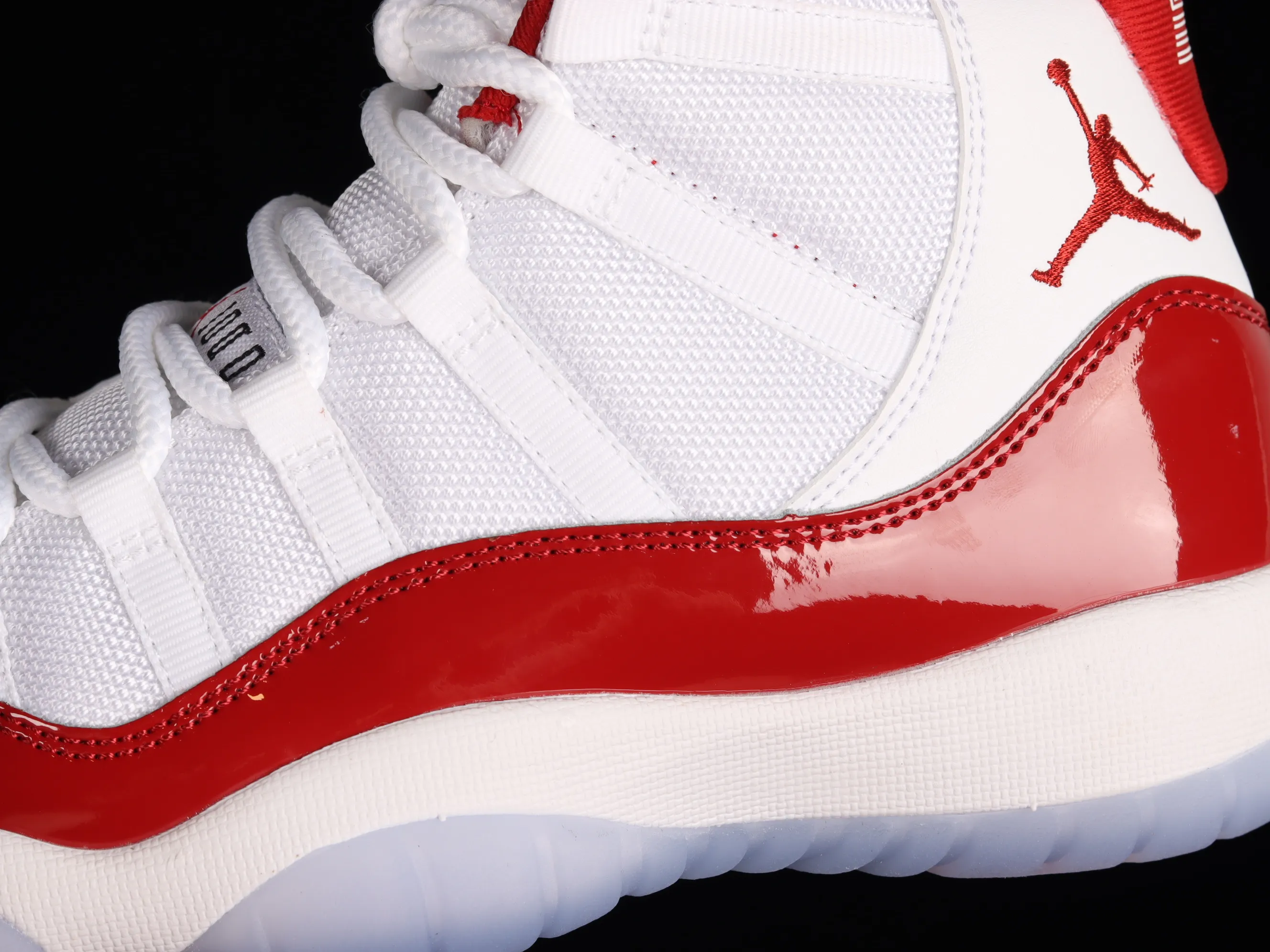 All categories Air Jordan Jordan series basketball shoes Air Jordan 11 Air Jordan 11 "Cherry" AJ11 Joe 11 cherry red genuine standard genuine carbon women's high-top basketball shoes 378038-116